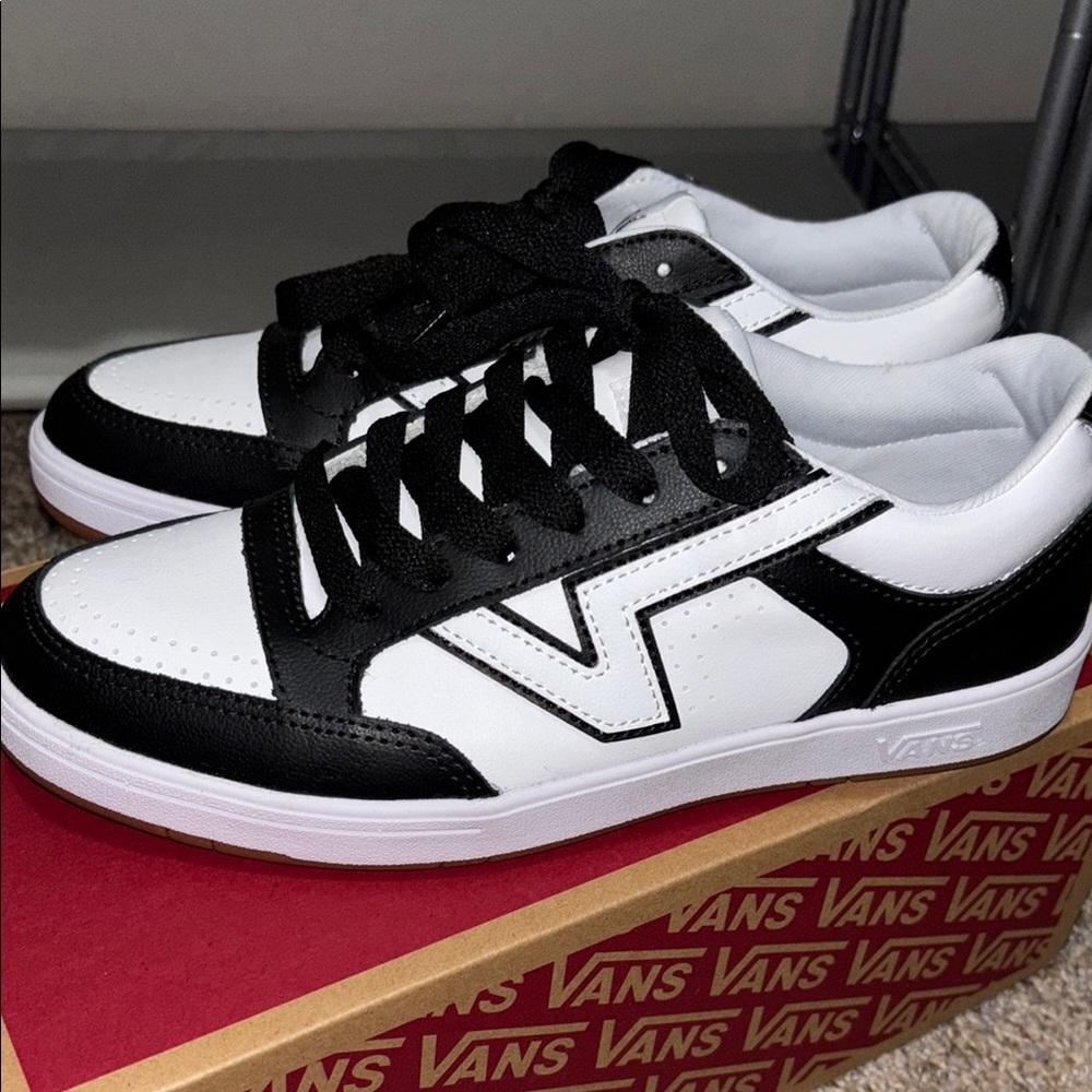 Vans Women's Classic Black and White Sneakers